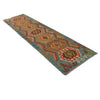 Hand Woven Wool Kelim Runner 2' 8" x 9' 6" ft / 81 x 290 cm - No. B34730