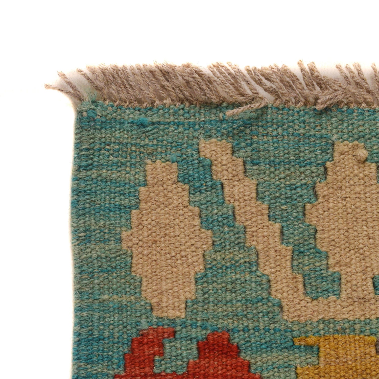 Hand Woven Wool Kelim Runner 2' 8" x 9' 6" ft / 81 x 290 cm - No. B34730