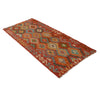 Colorful Flat-Weave Wool Kilim Runner 2' 1"x 6' 6" ft / 88 x 197 cm - No. B34731