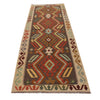 Handmade Turkish Design Wool Kilim Runner 2' 9" x 10' 0" ft / 85 x 305 cm - No. B34733