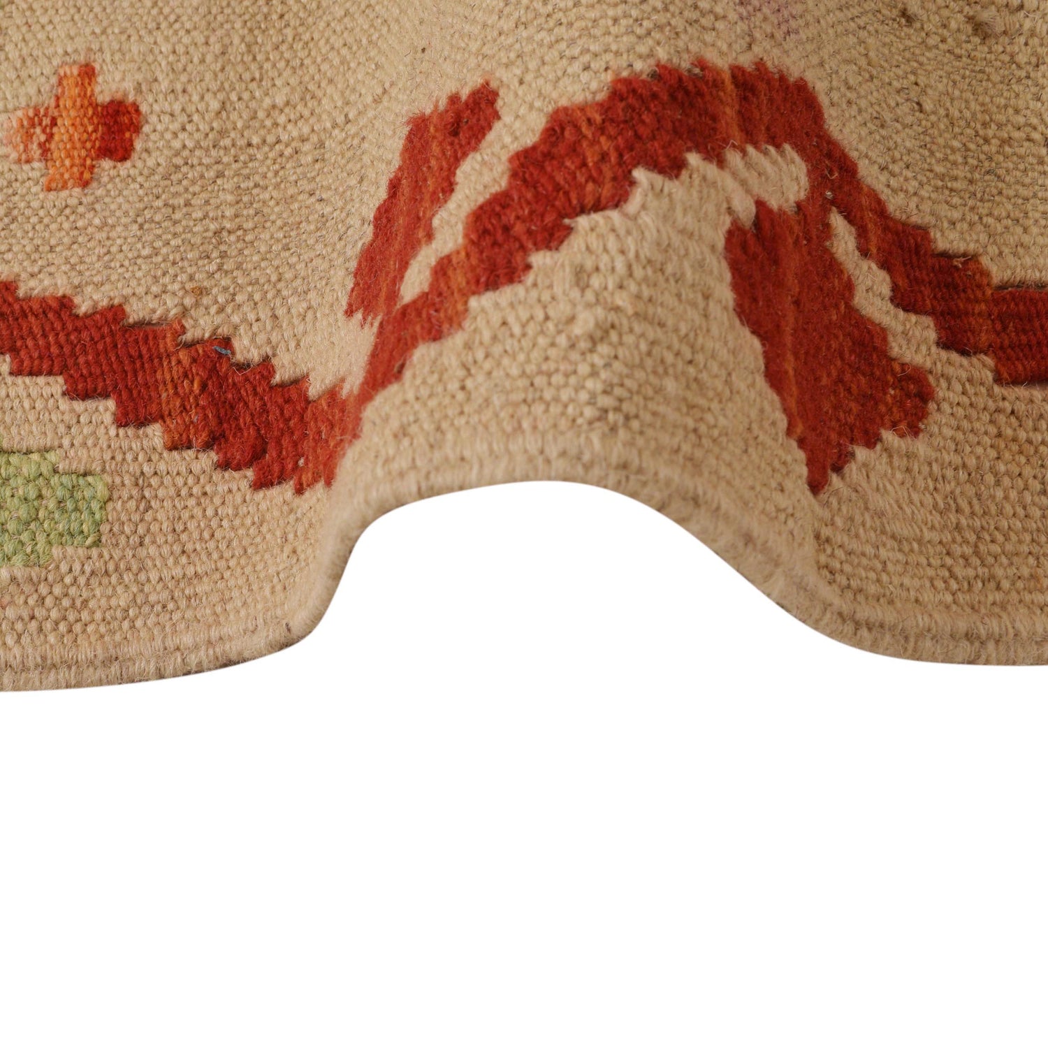 Handmade Vegetable Kelim 3' 5" x 5' 6" ft / 104 x 167 cm - No. B34741