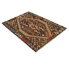 Hand Knotted Afghan Style Kilim 3' 7" x 4' 11" ft / 110 x 151 cm - No. B34742