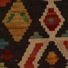 Hand Knotted Afghan Style Kilim 3' 7" x 4' 11" ft / 110 x 151 cm - No. B34742