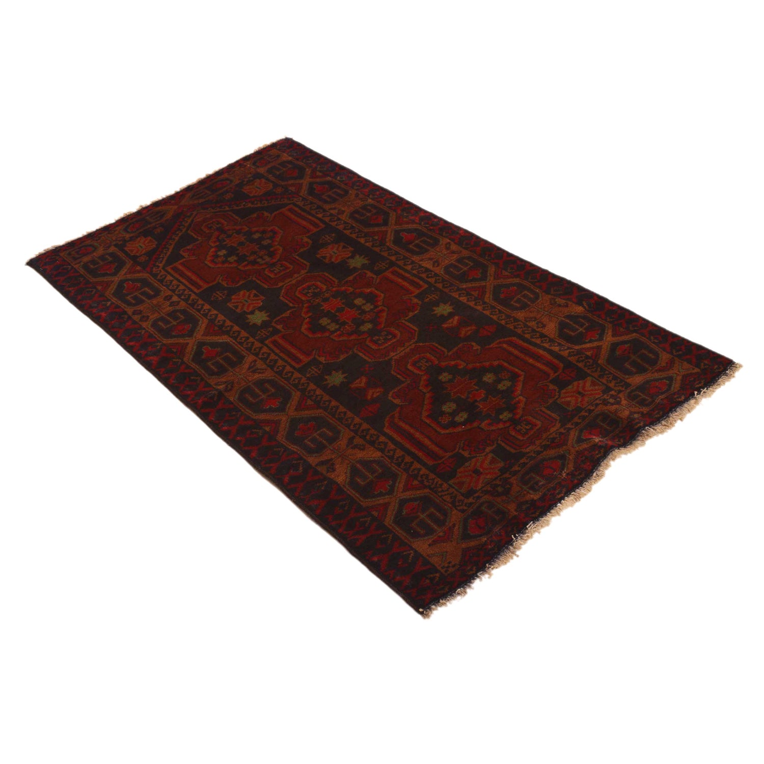 Traditional Baloch Rug 2' 6" x 4' 3" ft / 76 x 129 cm - No. B34876