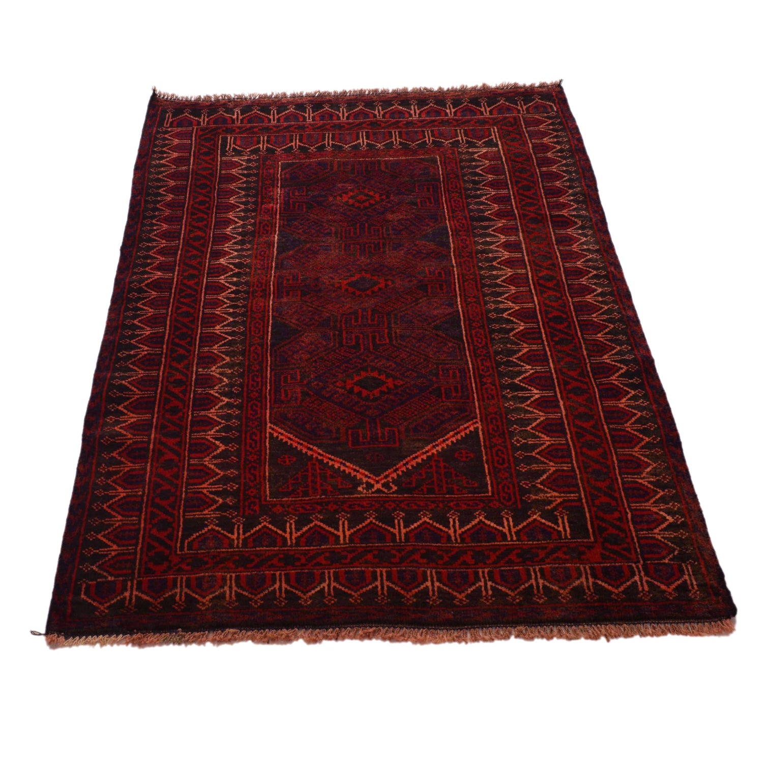 Muslim Prayer Rug 2' 11" x 4' 6" ft / 88 x 138 cm - B34878