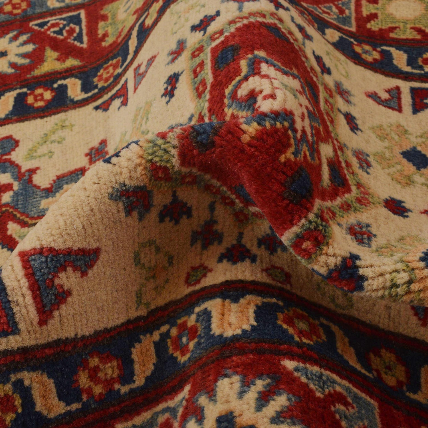 Beige Color Kazak Rug 2' 7" x 4' 0" ft / 78 x 123 cm - No. B35134