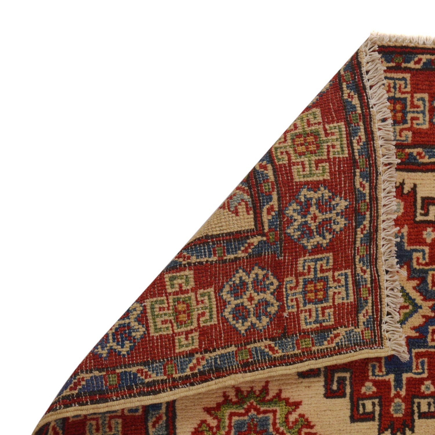 Handmade Kazak Area Rug 2' 7" x 3' 11" ft / 80 x 119 cm - No. B35138