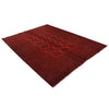 Handmade Red Afghan Filpa Area Carpet - Oriental Wool Rug 6' 10" x 9' 3" ft / 208 x 281 cm - No. B35148