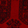 Handmade Red Afghan Filpa Area Carpet - Oriental Wool Rug 6' 10" x 9' 3" ft / 208 x 281 cm - No. B35148