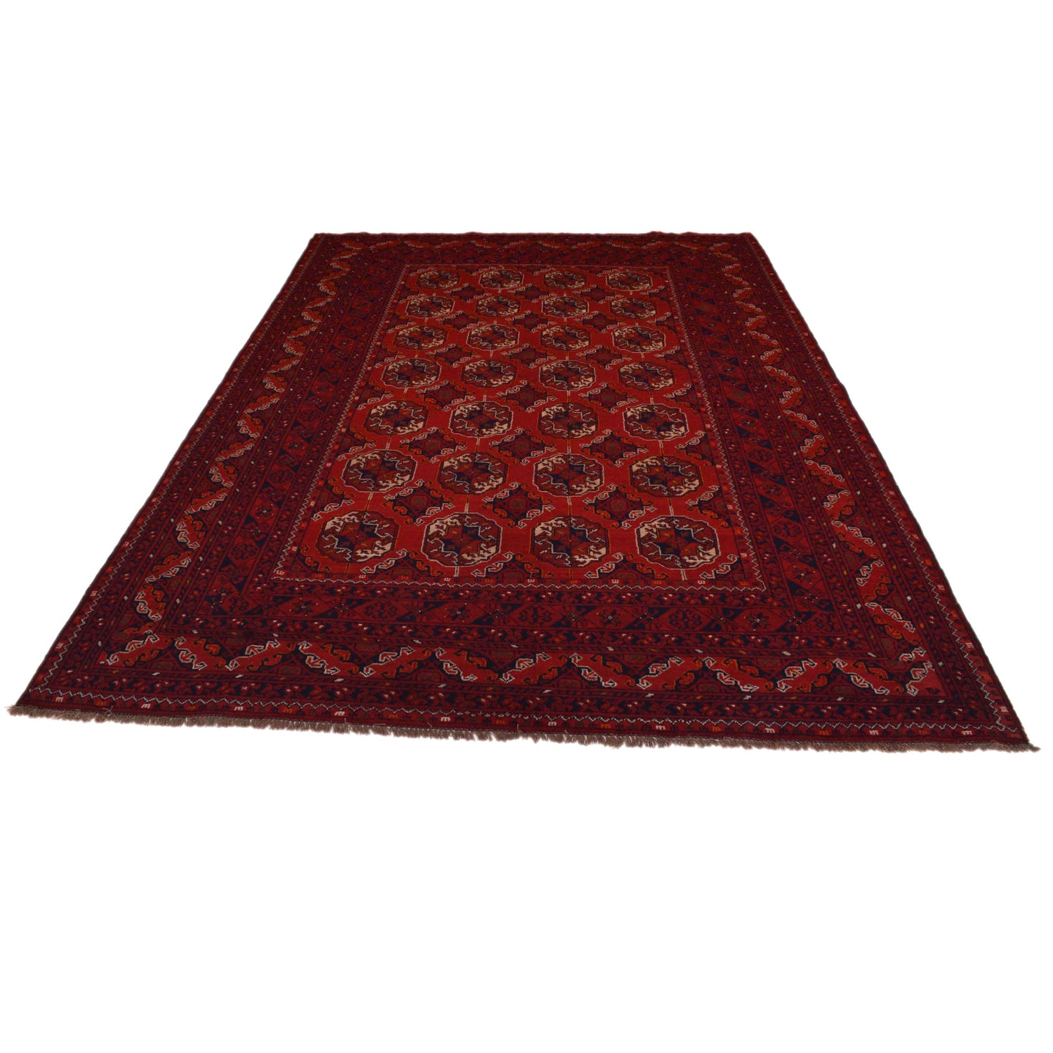 Oriental Bukhara Area Rug 6' 4" x 9' 6" ft / 194 x 290 cm - No. B35168