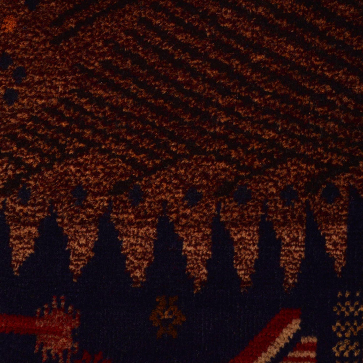 Handmade Picture Area Rug 2' 11" x 4' 10" ft / 90 x 147 cm - No. B35169