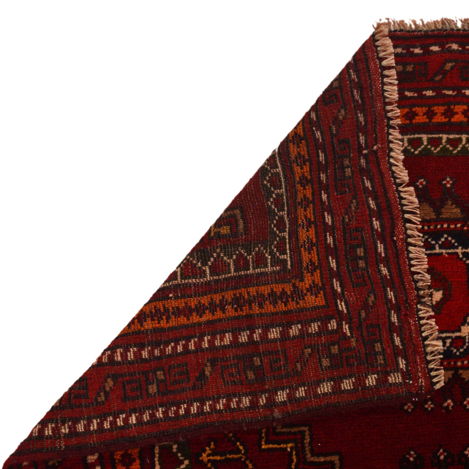 Red Color Baloch Runner 2' 11" x 6' 2" ft / 89 x 187 cm - No. B35176
