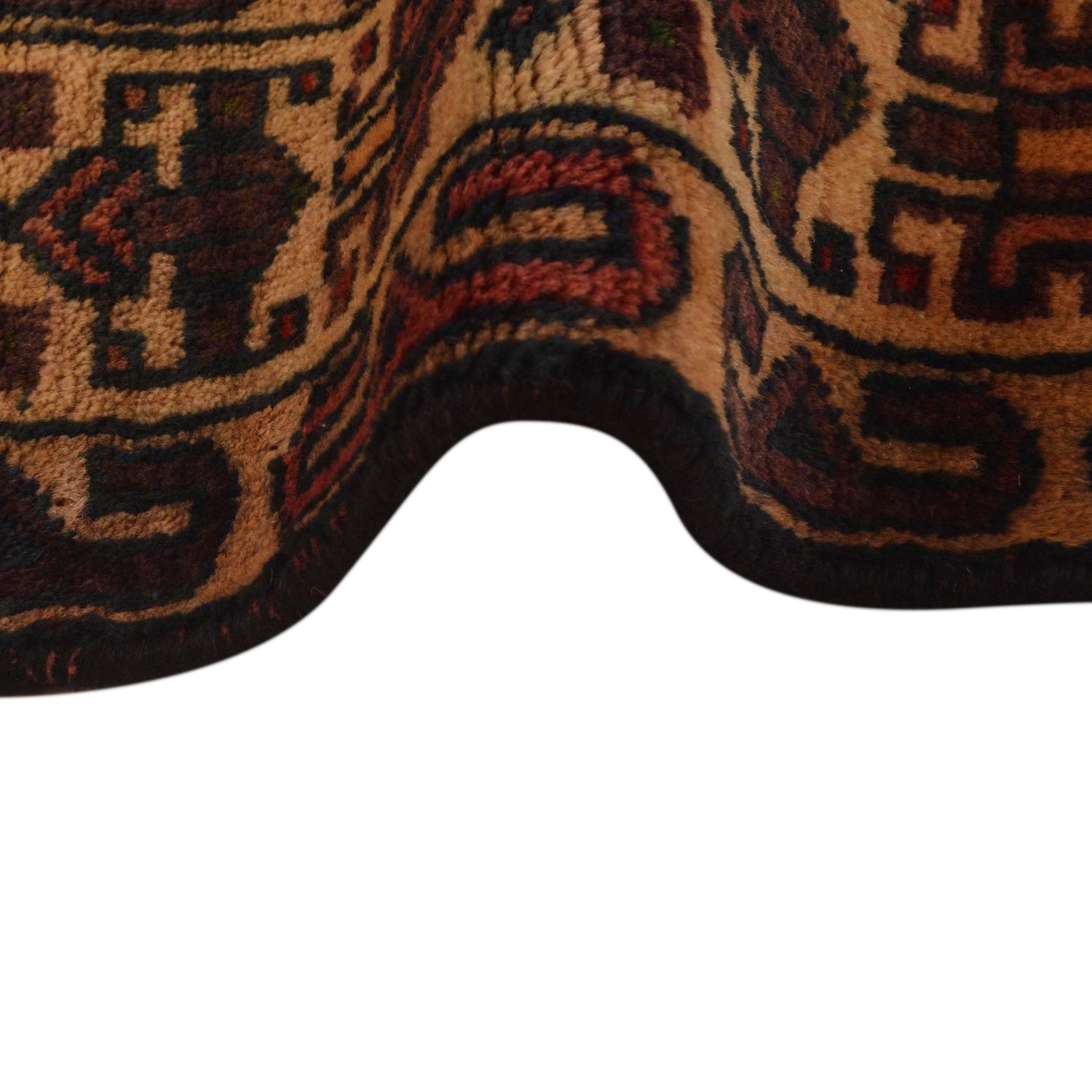 Traditional Baloch Rug 3' 8" x 6' 8" ft / 113 x 204 cm - No. B35181