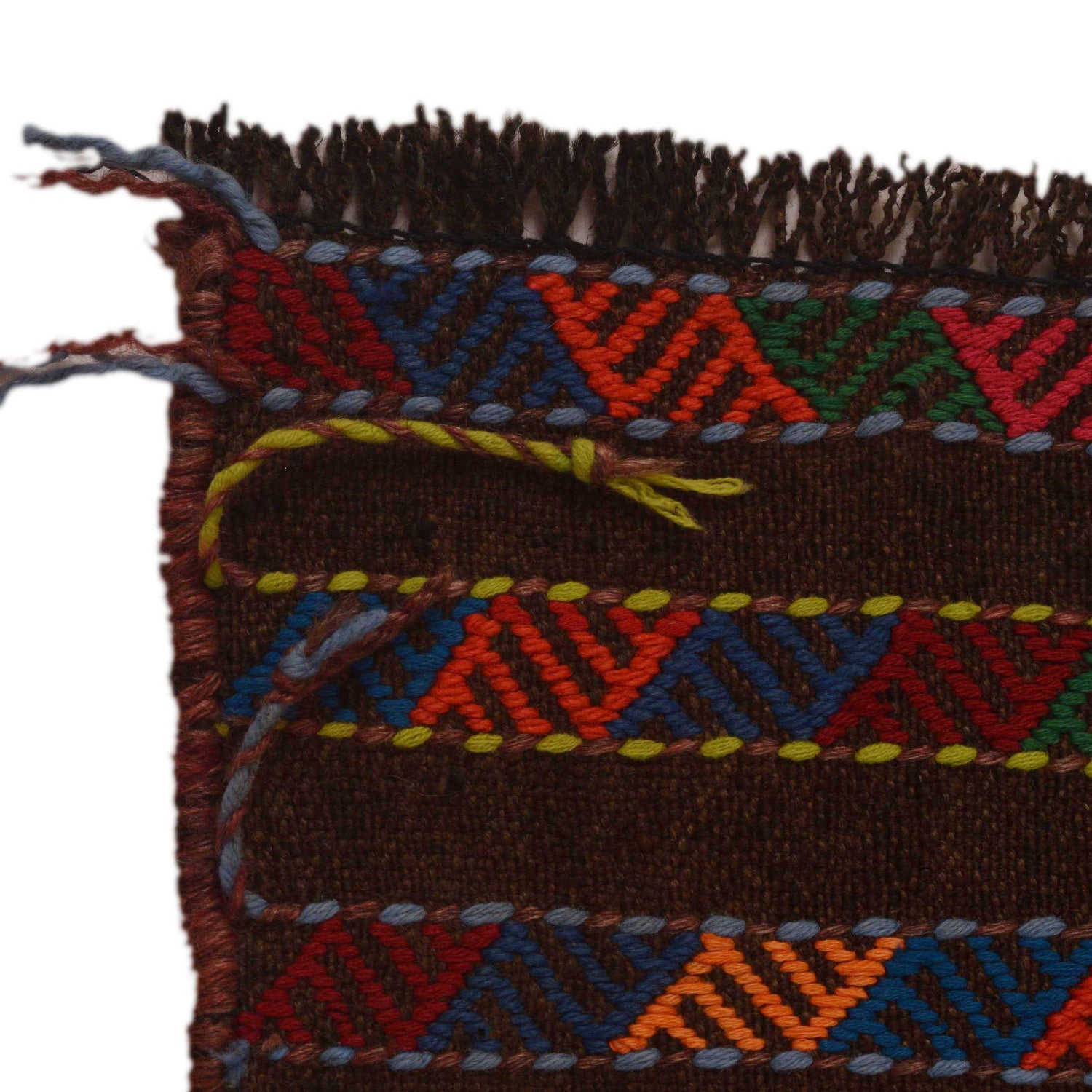 Short Kilim Runner 2' 6" x 7' 3" ft / 76 x 220 cm - No. B35183