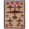 Authentic Afghan War Area Rug 2' 0" x 2' 8" ft / 62 x 82 cm - No. B35418