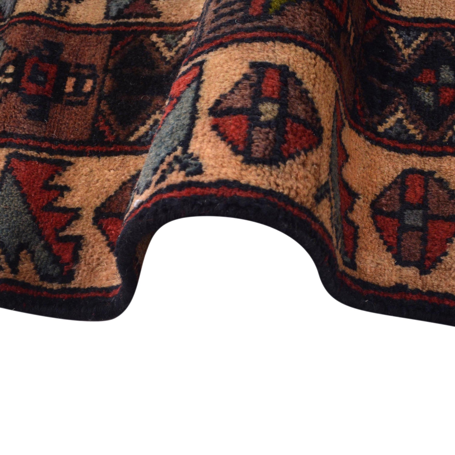 Handmade Picture Area Rug 3' 5" x 6' 0" ft / 105 x 183 cm - No. B35437