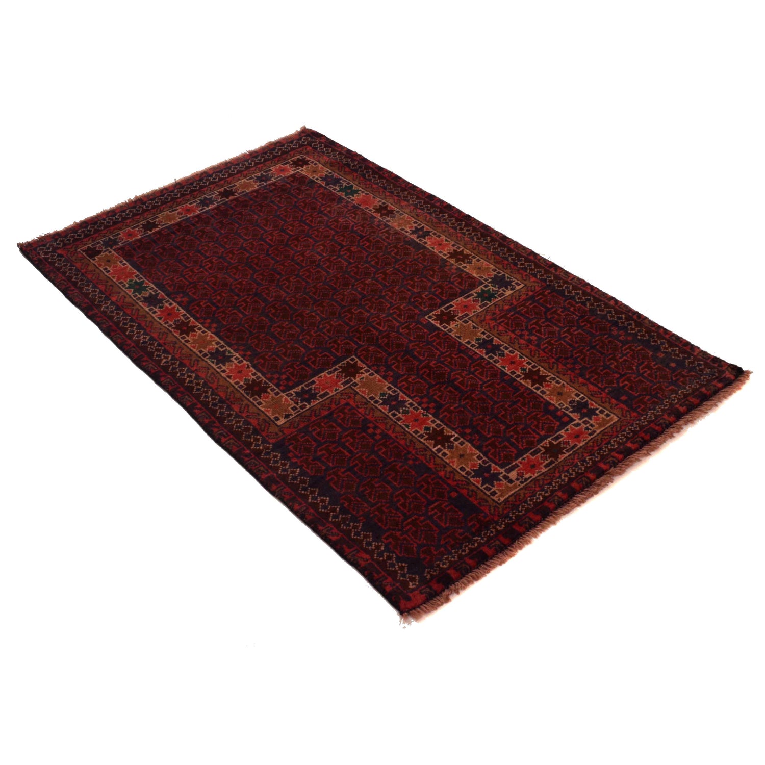 Fine Quality Prayer Rug 2' 9" x 4' 7" ft / 83 x 140 cm -No. B35439