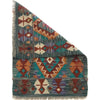 Hand Knotted Afghan Style Kilim 1' 8" x 2' 6" ft / 50 x 75 cm - No. B35594