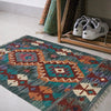 Hand Knotted Afghan Style Kilim 1' 8" x 2' 6" ft / 50 x 75 cm - No. B35594