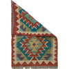 Hand Woven Wool Kelim 1' 5" x 2' 4" ft / 43 x 70 cm - No. B35595