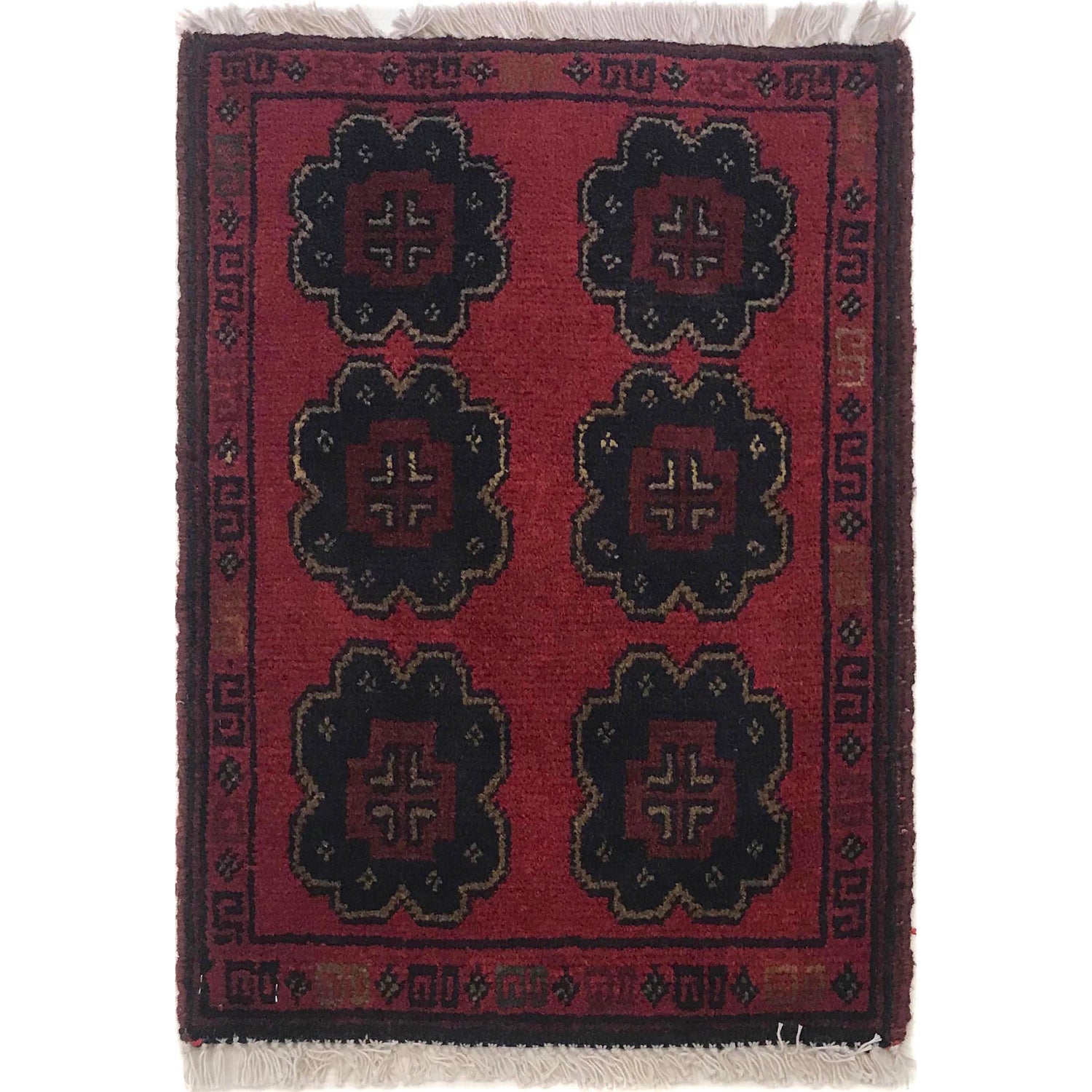 Handmade Door Mat 1' 3" x 1' 10" ft / 39 x 56 cm - No. B35644