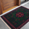 Handmade Foot Mat 1' 4" x 1' 10" ft / 40 x 57 cm - No. B35645