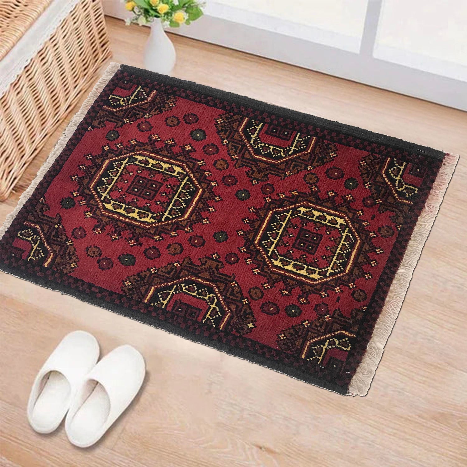 Handmade Mat 1' 6" x 2' 2" ft / 45 x 65 cm - No. B35649