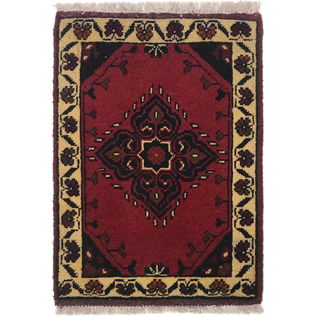 Handmade Floor Mat 1' 5" x 2' 0" ft / 42 x 60 cm - No. B35650
