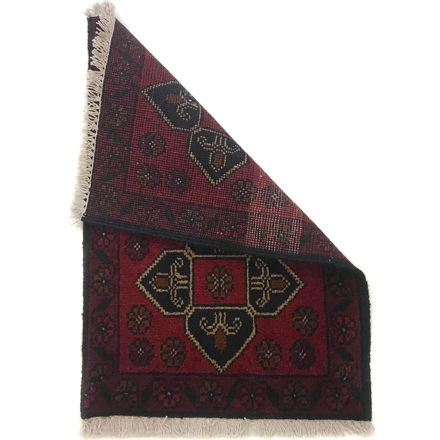 Handmade Foot Mat 1' 4" x 2' 0" ft / 41 x 62 cm - No. B35655