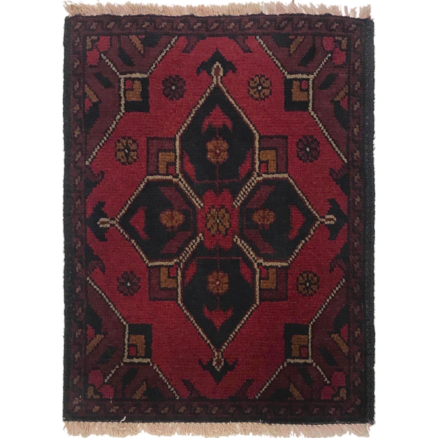 Handmade Foot Mat 1' 4" x 1' 11" ft / 41 x 59 cm - No. B35664