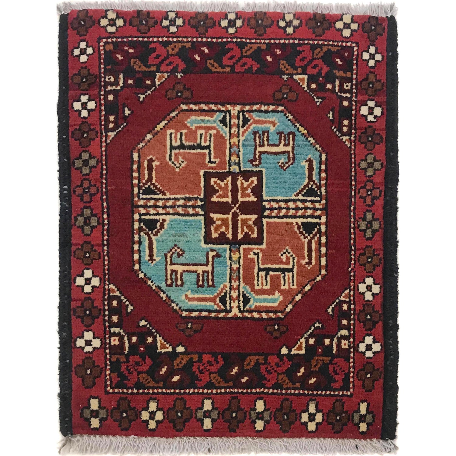 Red Color Doormats 1' 5" x 1' 11" ft / 44 x 58 cm - No. B35670