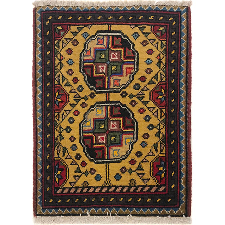 Handmade Floor Mat 1' 4" x 1' 10" ft / 41 x 56 cm - No. B35691