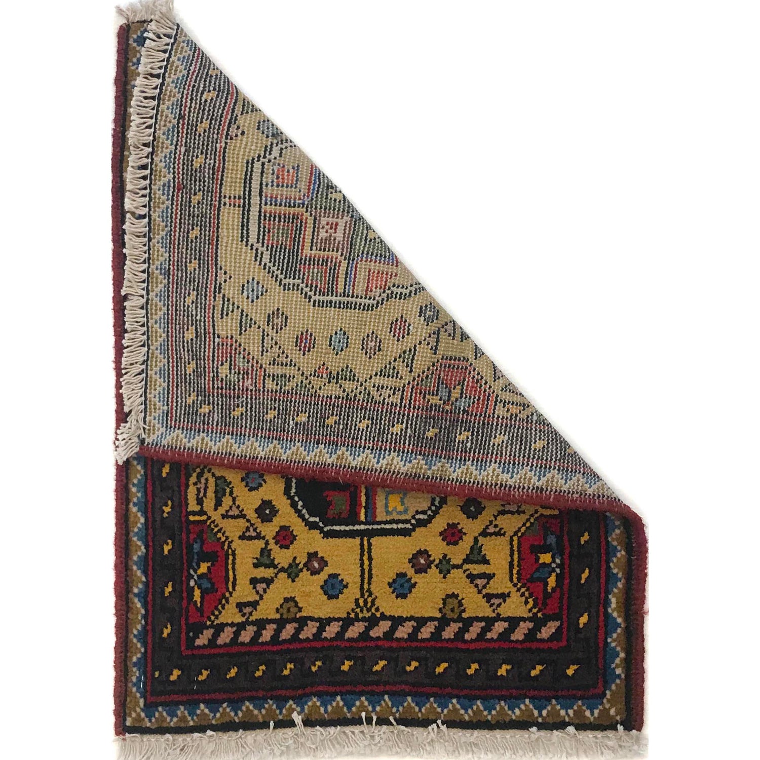 Handmade Floor Mat 1' 4" x 1' 10" ft / 41 x 56 cm - No. B35691