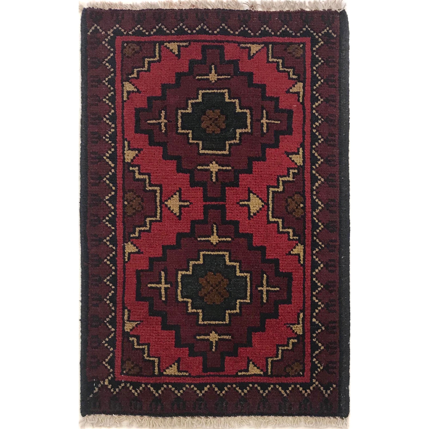 Handmade Floor Mat 1' 4" x 2' 0" ft / 40 x 62 cm - No. B35721