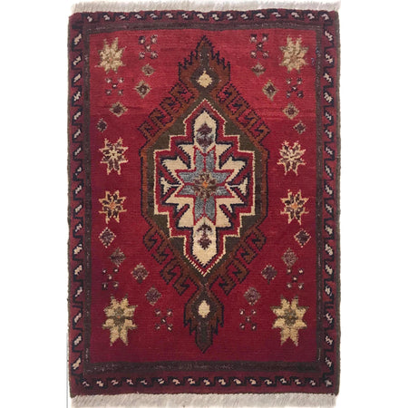 Handmade Floor Mat 1' 5" x 1' 10" ft / 42 x 57 cm - No. B35730