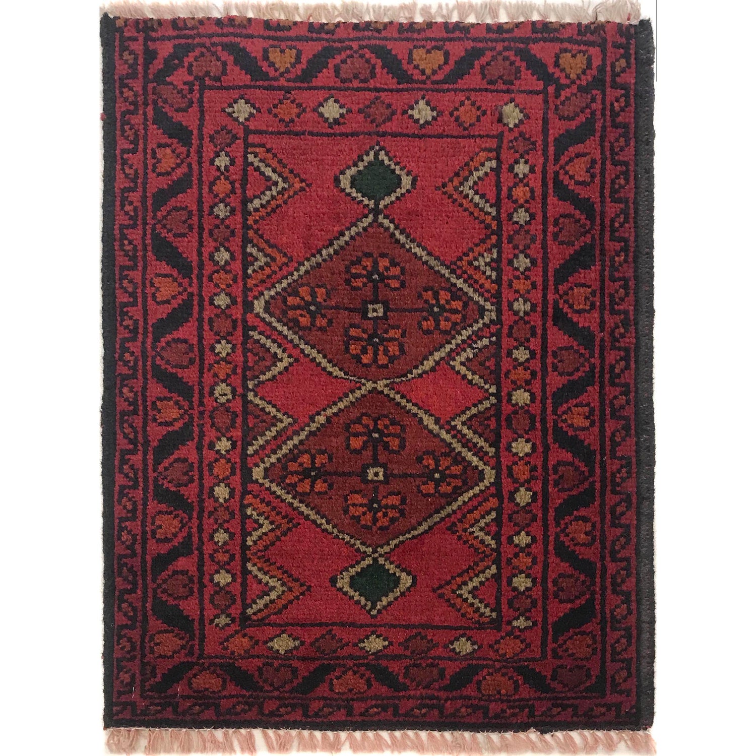 Handmade Floor Mat 1' 5" x 2' 0" ft / 44 x 60 cm - No. B35739