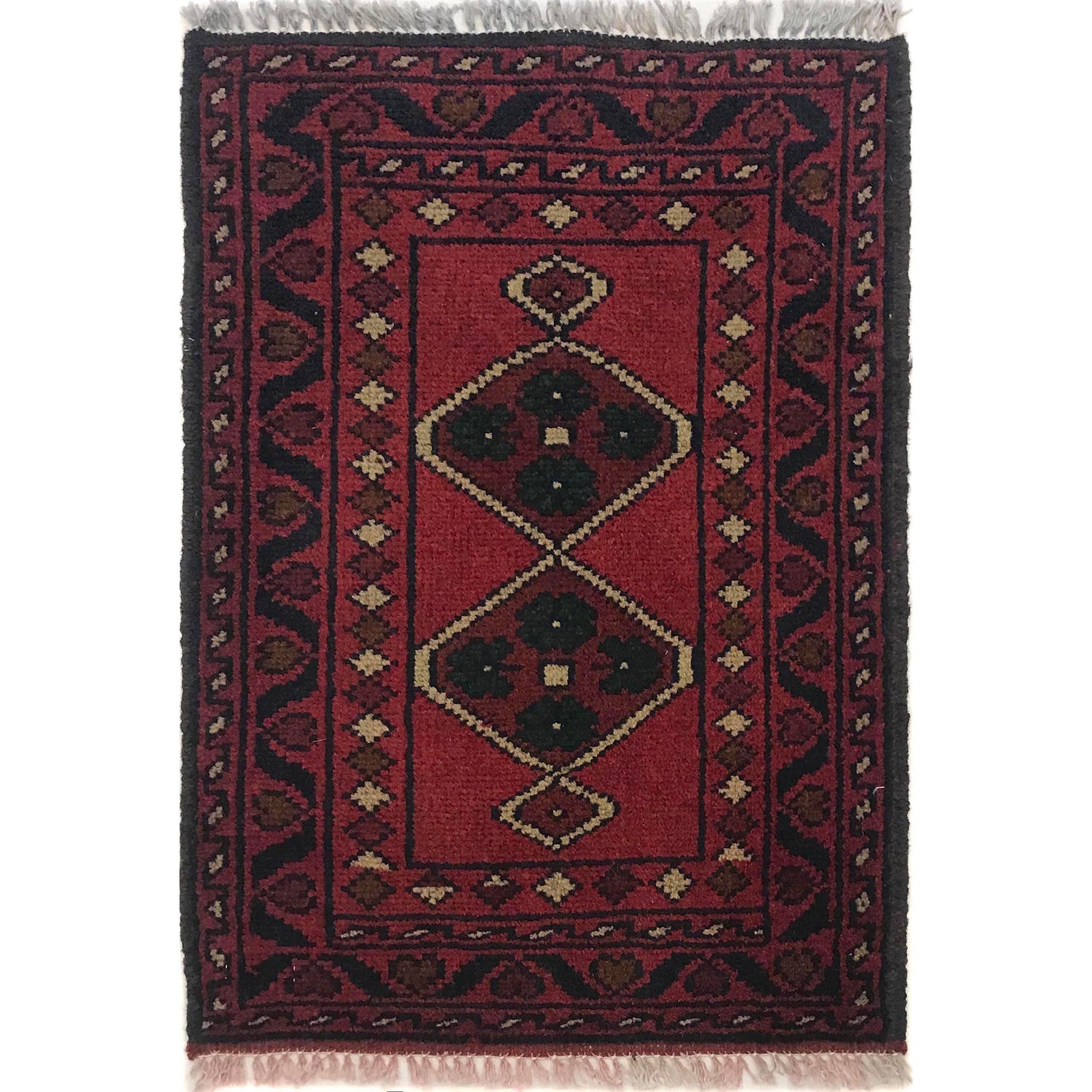 Handmade Floor Mat 1' 5" x 2' 0" ft / 43 x 61 cm - No. B35747