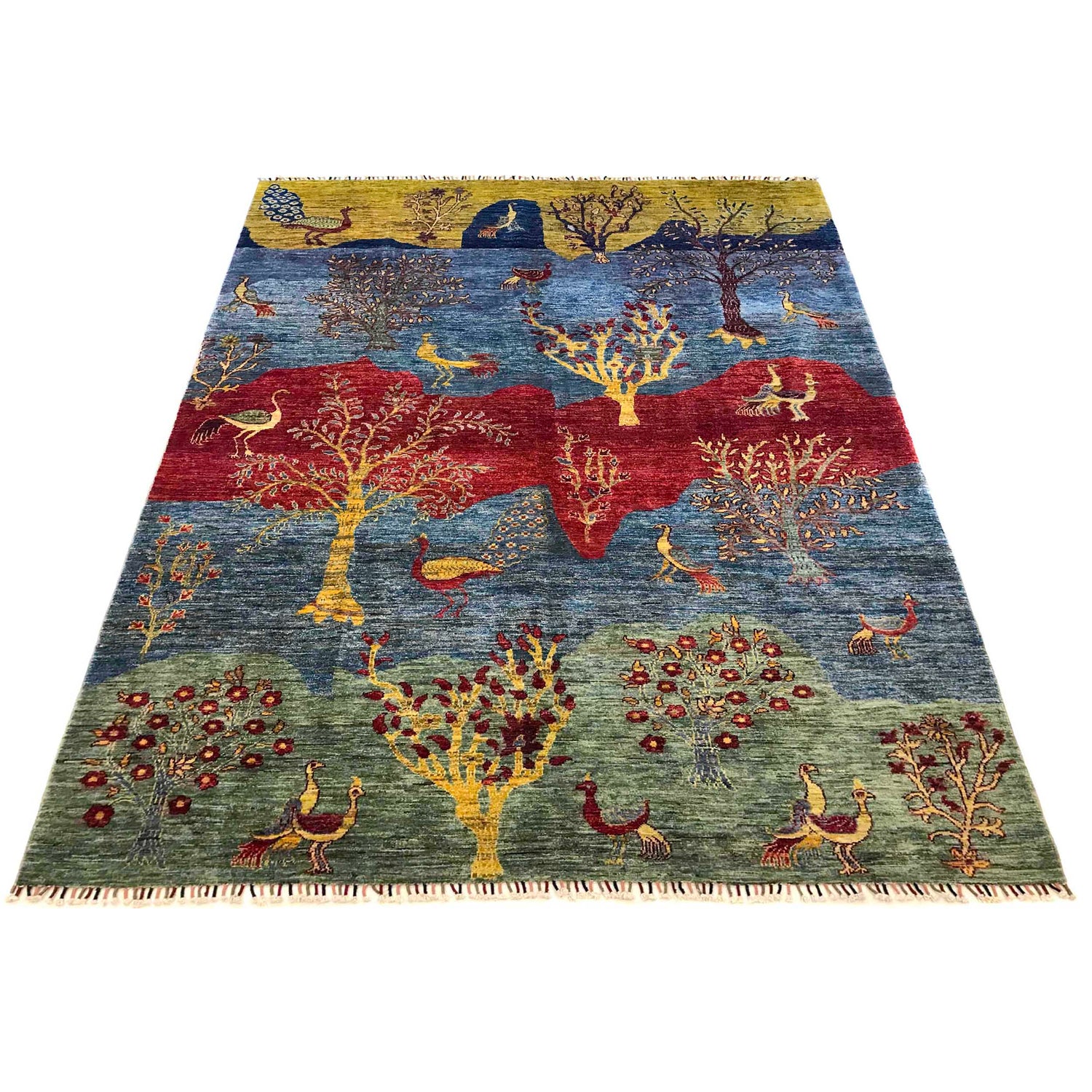 Contemporary Style Tree of Life Rug 6' 8" x 9' 6" ft / 204 x 290 cm - No. B35794
