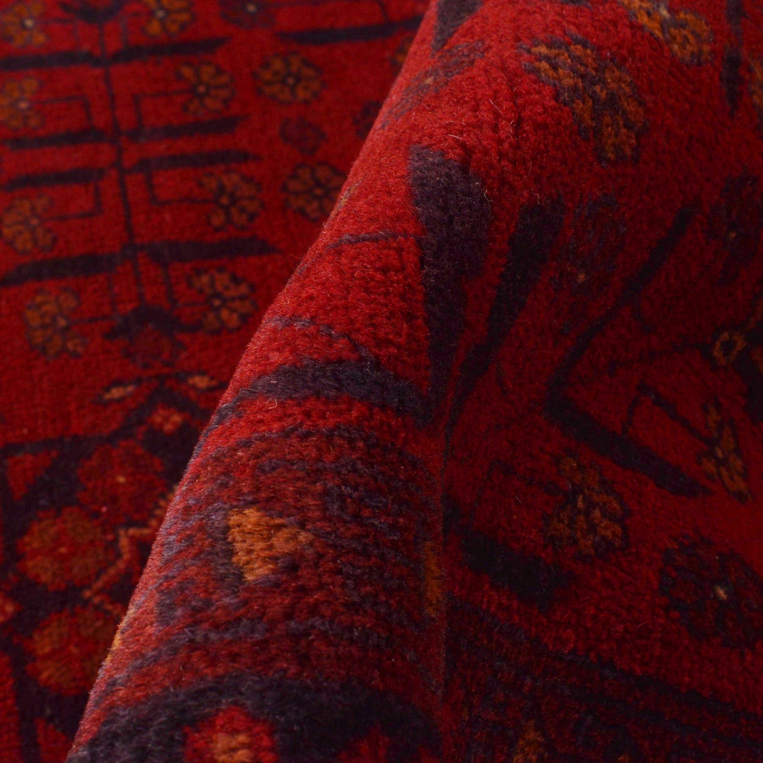 Handwoven Khal Mohammadi Afghan Carpet 4' 6" x 6' 4" ft / 136 x 193 cm - No. B35796