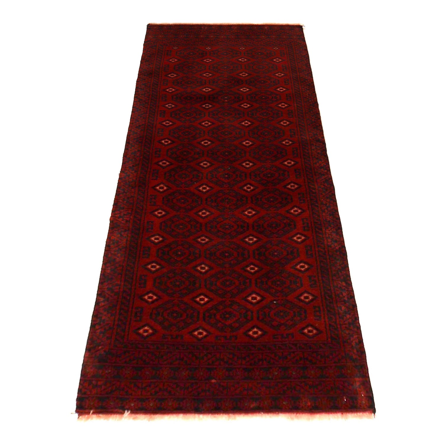 Traditional Handwoven Baluch Runne 2' 4" x 6' 4" ft / 70 x 192 cm - No. B35798