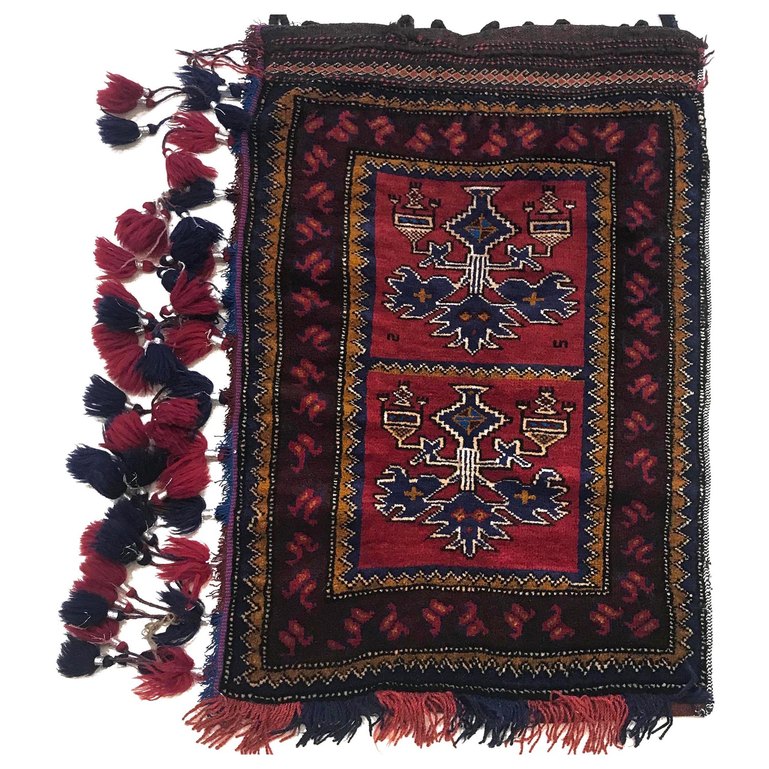 Afghan Balisht Cushion Rug 1' 10" x 2' 10" ft / 56 x 87 cm - No. B35824