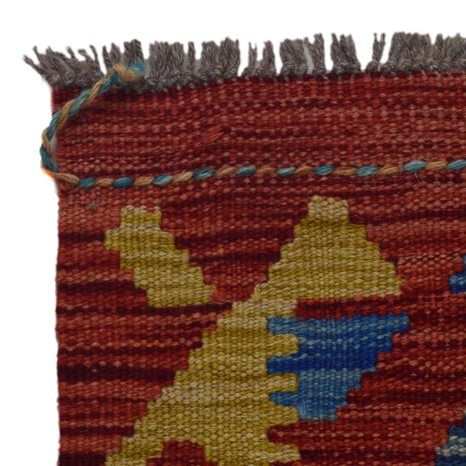 Hand Woven Wool Kelim Runner 1' 8" x 4' 11" ft / 52 x 149 cm - No. B35867