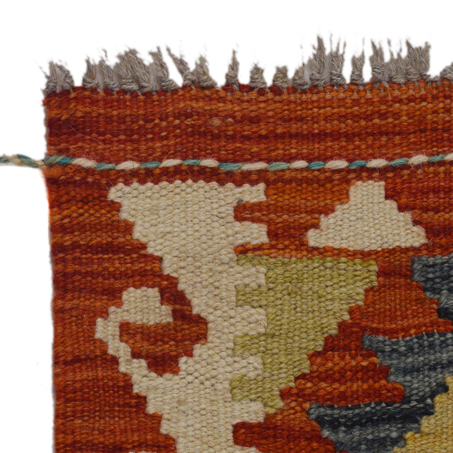 Handmade Turkish Design Wool Kilim Runner 1' 10" x 4' 11" ft / 55 x 149 cm - No. B35868