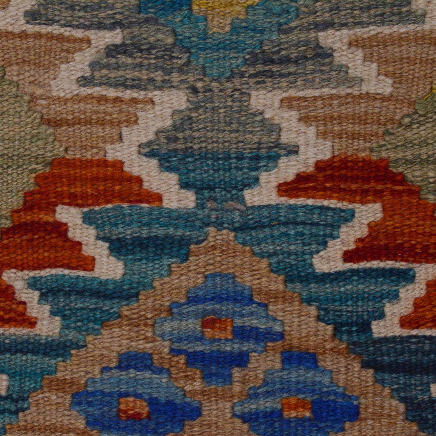 Handmade Turkish Design Wool Kilim Runner 1' 10" x 4' 11" ft / 55 x 149 cm - No. B35868