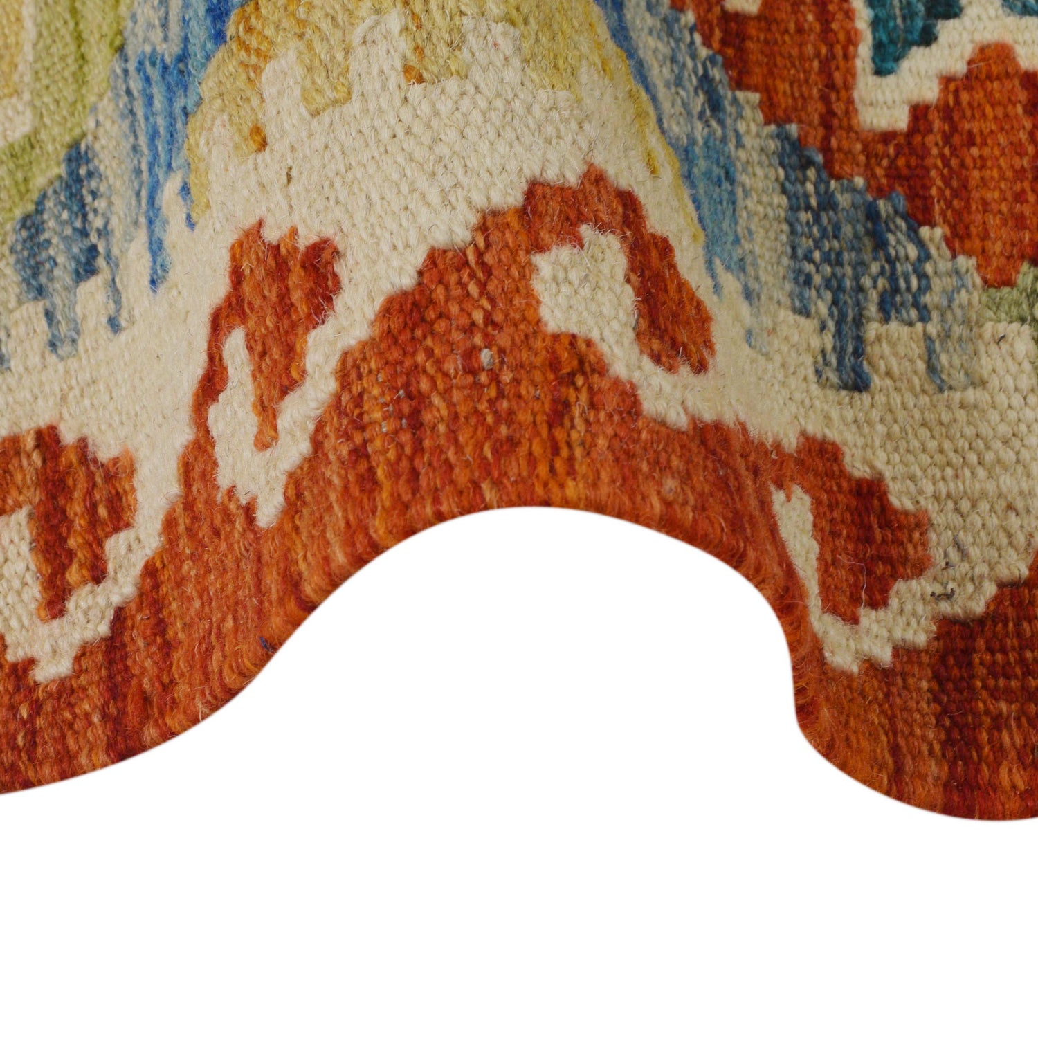 Handmade Turkish Design Wool Kilim Runner 1' 10" x 4' 11" ft / 55 x 149 cm - No. B35868