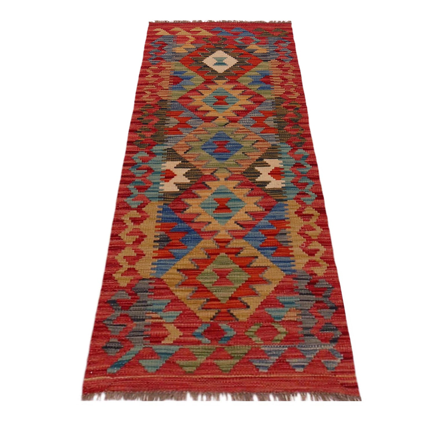 Short Chobi Kilim Runner 1' 9" x 5' 0" ft / 54 x 152 cm - No. B35869