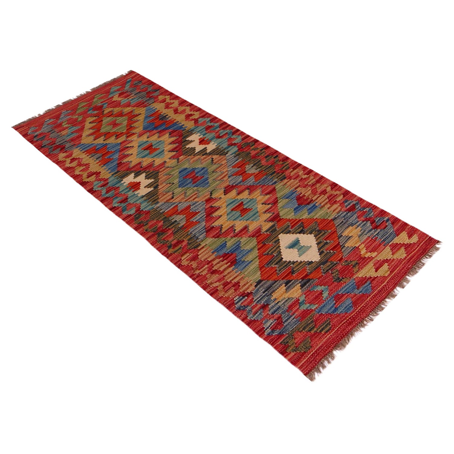 Short Chobi Kilim Runner 1' 9" x 5' 0" ft / 54 x 152 cm - No. B35869