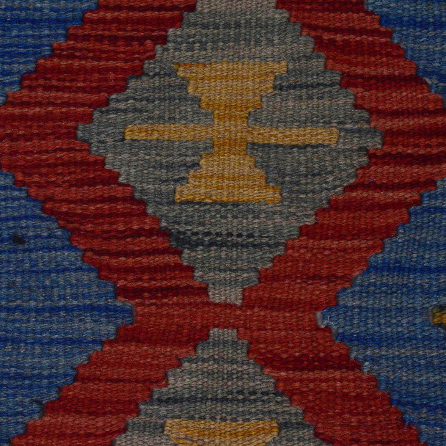 Hand Knotted Flatweave Kilim Runner 1' 8" x 4' 11" ft / 50 x 149 cm - No. B35870