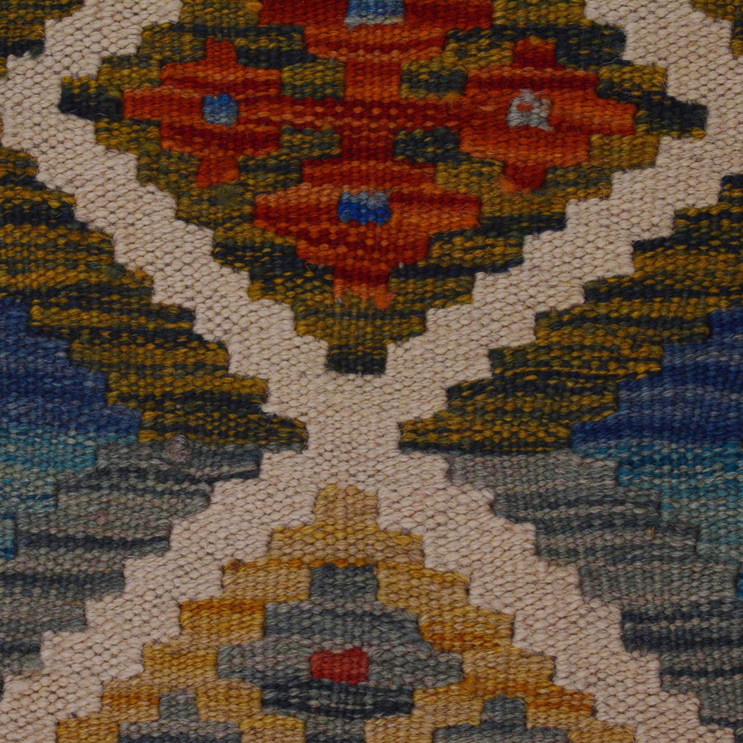 Hand Made Afghan Kilim Runner 1' 10" x 5' 0" ft / 57 x 152 cm - No. B35872