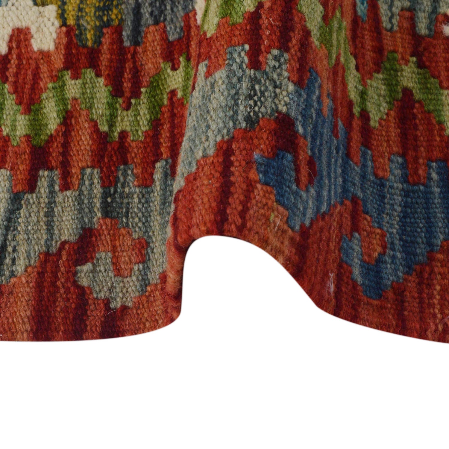 Hand Made Afghan Kilim Runner 1' 10" x 5' 0" ft / 57 x 152 cm - No. B35872